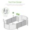 Best Choice Products 4x2x1ft Outdoor Raised Metal Oval Garden Bed, Planter Box for Vegetables, Flowers